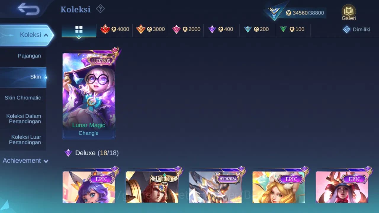 Mobile Legends: Bang Bang Accounts Hero 62 Skin 161 | KOF Karina | Luckybox Change | image 4