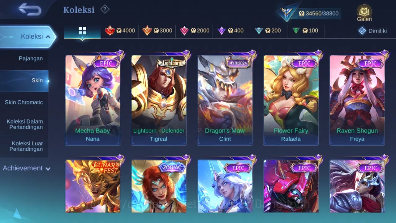 Mobile Legends: Bang Bang Accounts Hero 62 Skin 161 | KOF Karina | Luckybox Change | image 5
