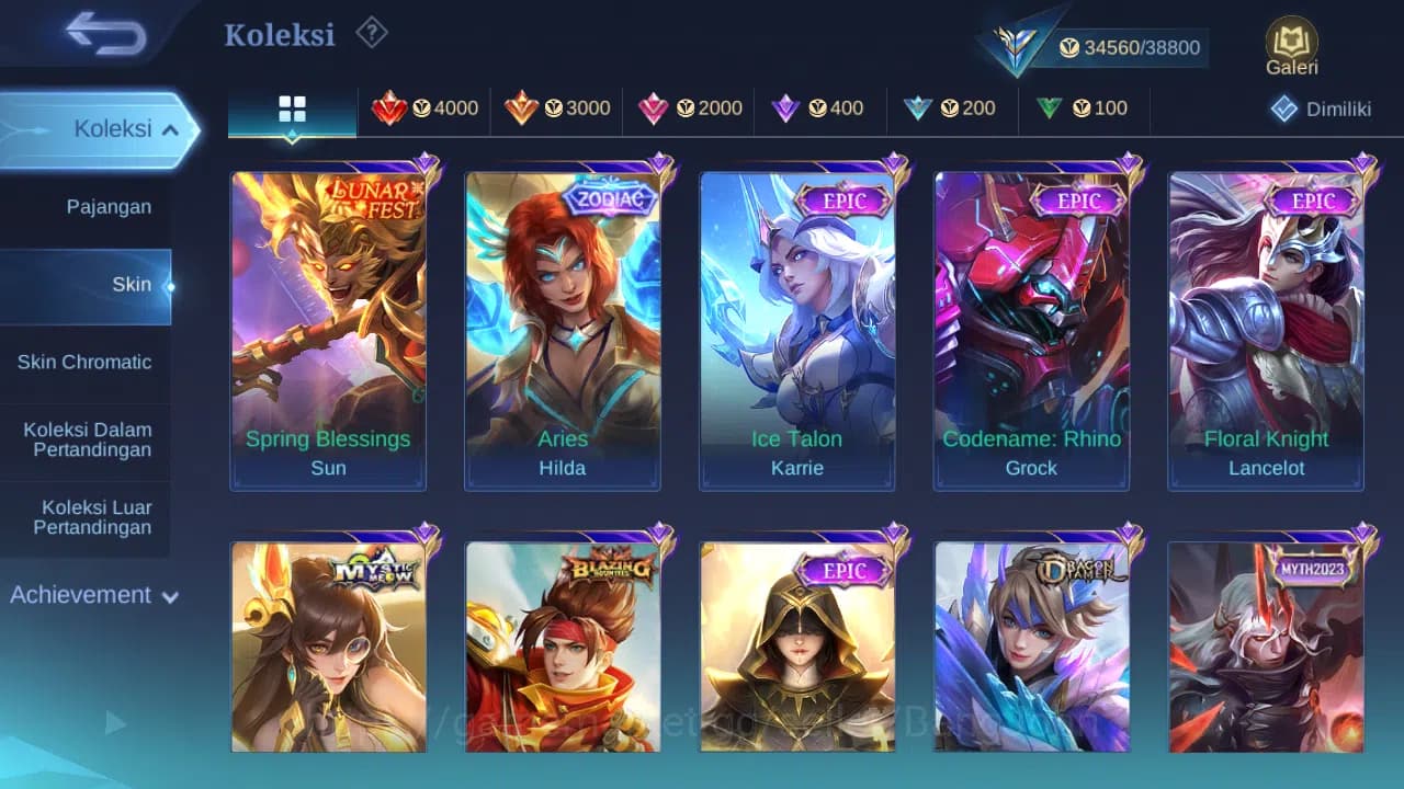 Mobile Legends: Bang Bang Accounts Hero 62 Skin 161 | KOF Karina | Luckybox Change | image 6
