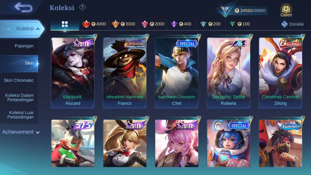 Mobile Legends: Bang Bang Accounts Hero 62 Skin 161 | KOF Karina | Luckybox Change | image 9