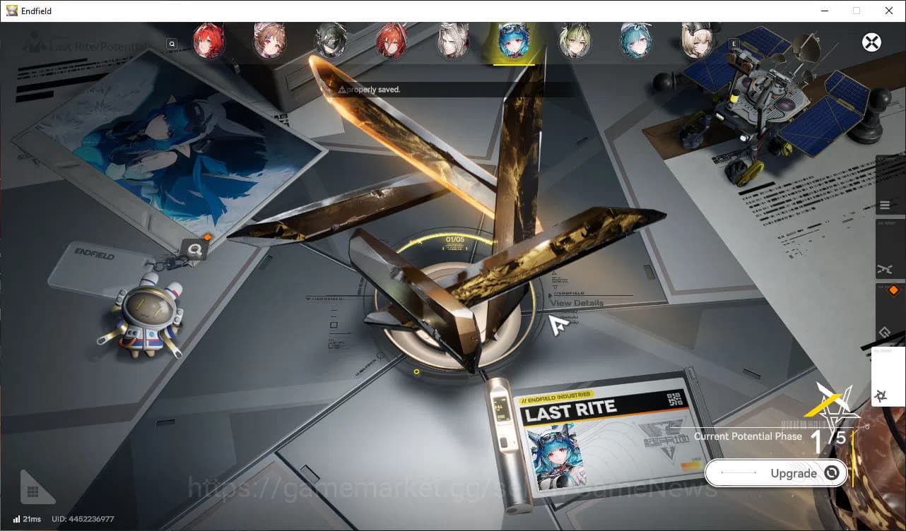 Arknights: Endfield Accounts ASIA|Lv55|10SSR(5Limit)+21(*6WP)|(Fangyi,LaevaP1,T image 17