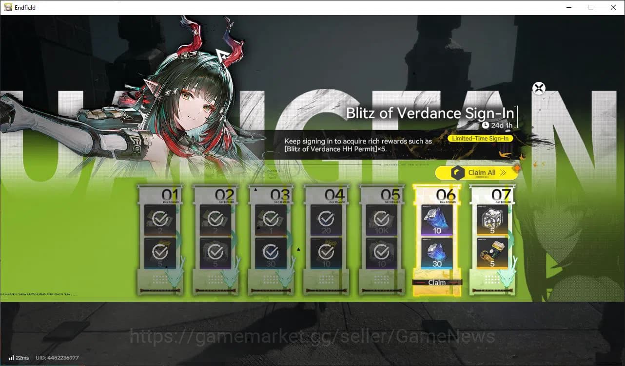 Arknights: Endfield Accounts ASIA|Lv55|10SSR(5Limit)+21(*6WP)|(Fangyi,LaevaP1,T image 2