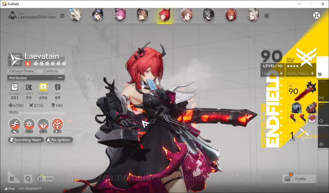 Arknights: Endfield Accounts ASIA|Lv55|10SSR(5Limit)+21(*6WP)|(Fangyi,LaevaP1,T image 8