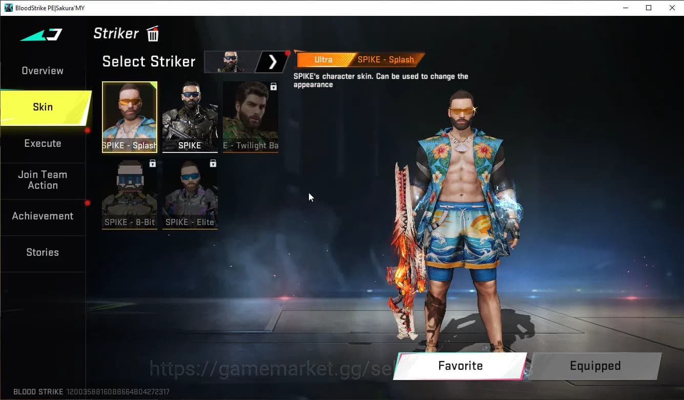 Blood Strike Accounts ASIA|ETERNAL M82+Mele Axe Crystal+Colab 7DS(Meliod image 13