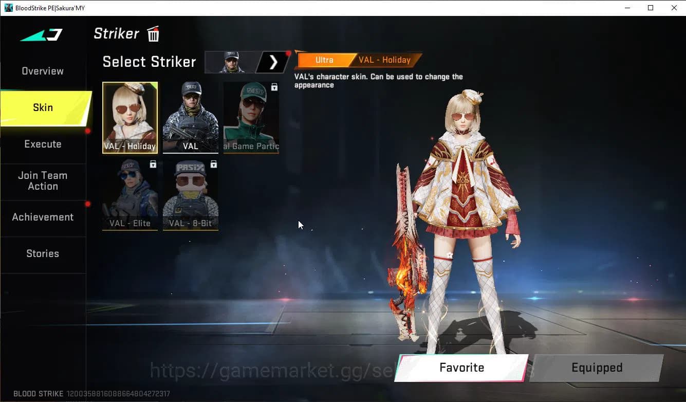 Blood Strike Accounts ASIA|ETERNAL M82+Mele Axe Crystal+Colab 7DS(Meliod image 14