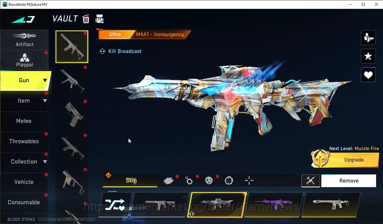 Blood Strike Accounts ASIA|ETERNAL M82+Mele Axe Crystal+Colab 7DS(Meliod image 16