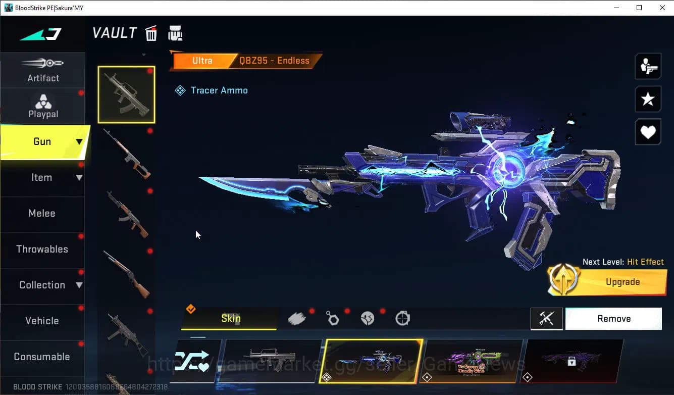 Blood Strike Accounts ASIA|ETERNAL M82+Mele Axe Crystal+Colab 7DS(Meliod image 18