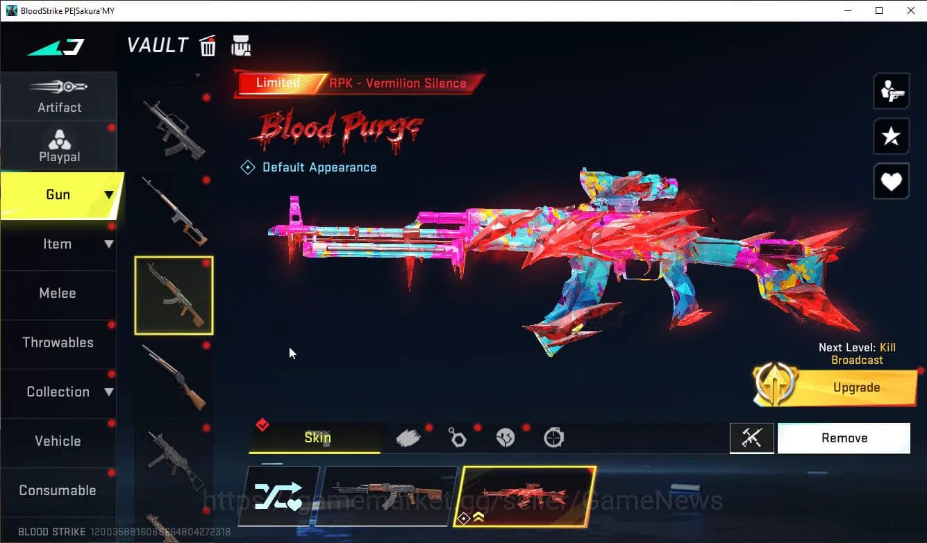 Blood Strike Accounts ASIA|ETERNAL M82+Mele Axe Crystal+Colab 7DS(Meliod image 19