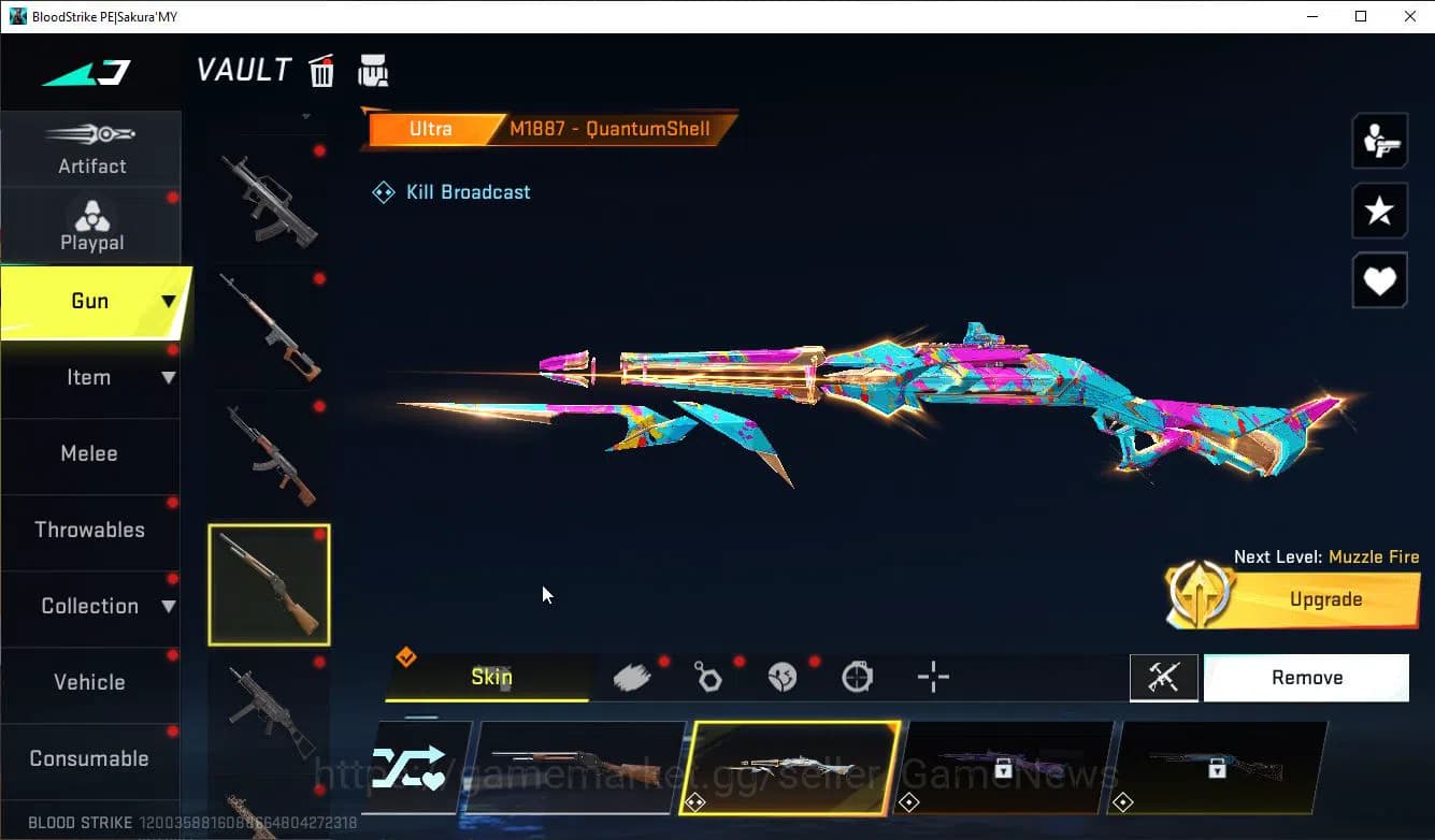 Blood Strike Accounts ASIA|ETERNAL M82+Mele Axe Crystal+Colab 7DS(Meliod image 20