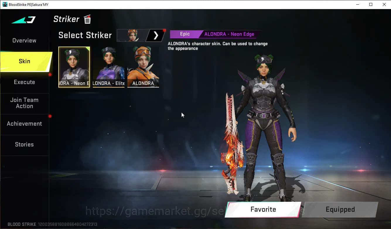 Blood Strike Accounts ASIA|ETERNAL M82+Mele Axe Crystal+Colab 7DS(Meliod image 4