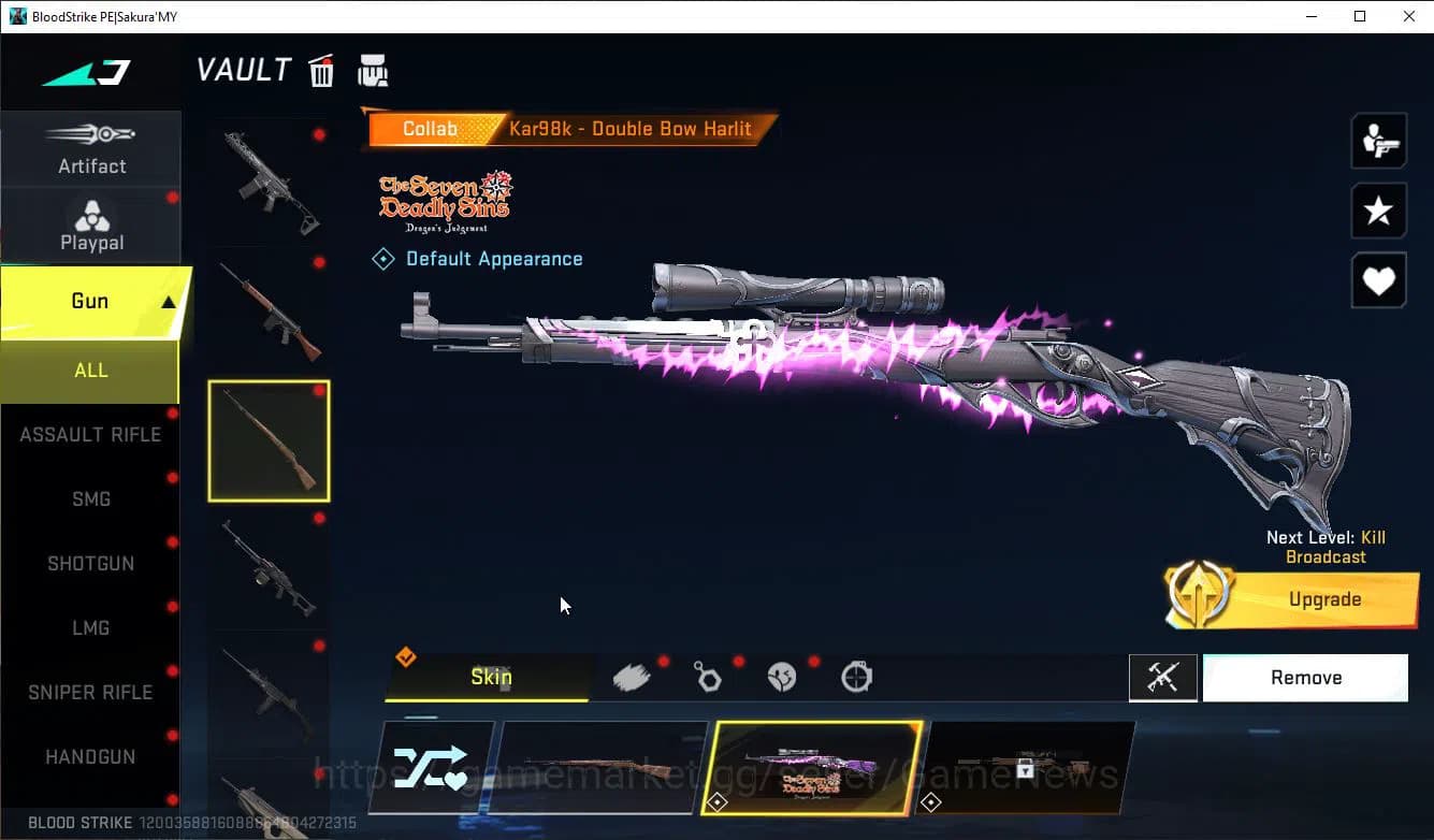 Blood Strike Accounts ASIA|ETERNAL M82+Mele Axe Crystal+Colab 7DS(Meliod image 9