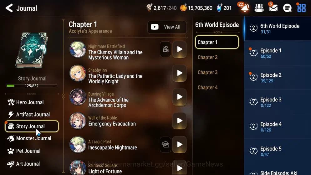 Epic Seven Accounts GLOBAL UNVERIF|New Era|6 ML(NM Luna,SP Politis,LC image 14