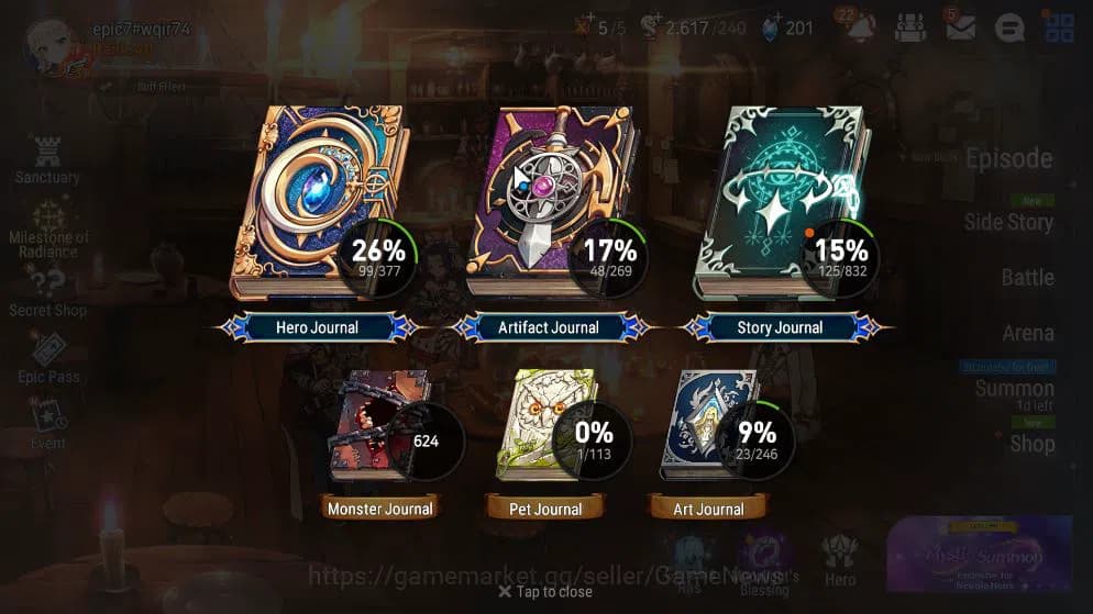 Epic Seven Accounts GLOBAL UNVERIF|New Era|6 ML(NM Luna,SP Politis,LC image 18