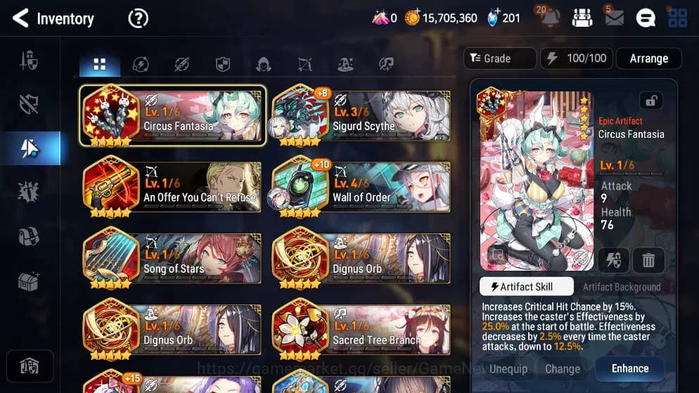 Epic Seven Accounts GLOBAL UNVERIF|New Era|6 ML(NM Luna,SP Politis,LC image 3