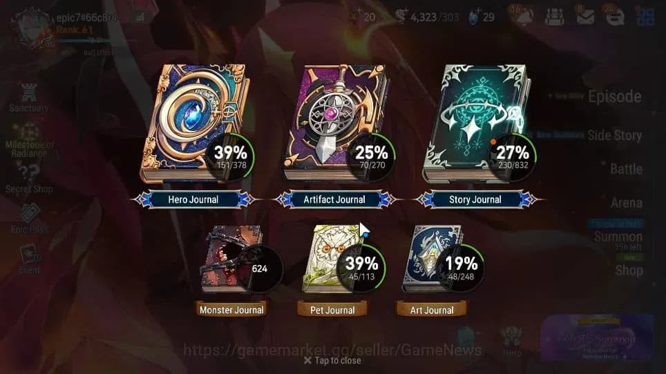Epic Seven Accounts GLOBAL Unverif|New Era|11 ML(LOTScales,NM Luna,Har image 3
