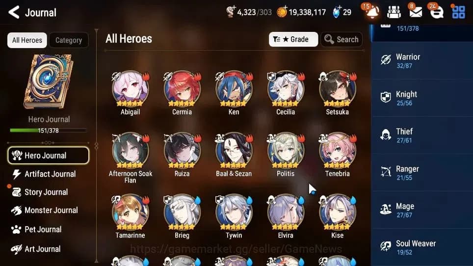 Epic Seven Accounts GLOBAL Unverif|New Era|11 ML(LOTScales,NM Luna,Har image 7
