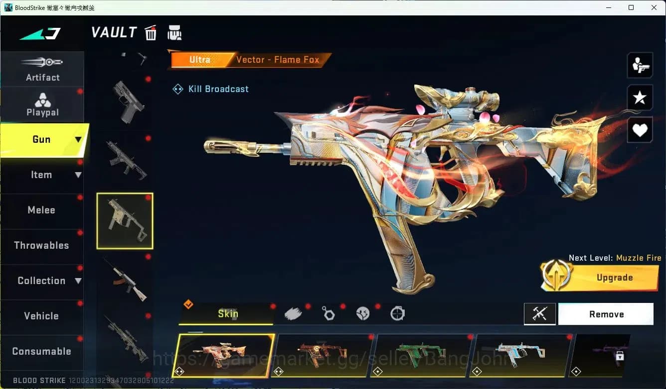Blood Strike Accounts ASIA|ETERNAL=AUG(LVL4)|ULTRA=BTFLY KNIFE|EVOFED=FA image 16
