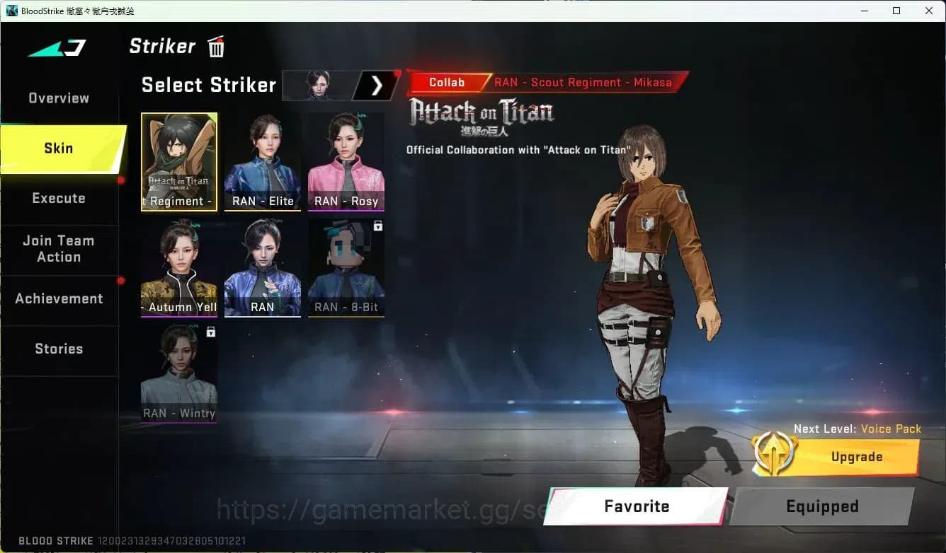 Blood Strike Accounts ASIA|ETERNAL=AUG(LVL4)|ULTRA=BTFLY KNIFE|EVOFED=FA image 9