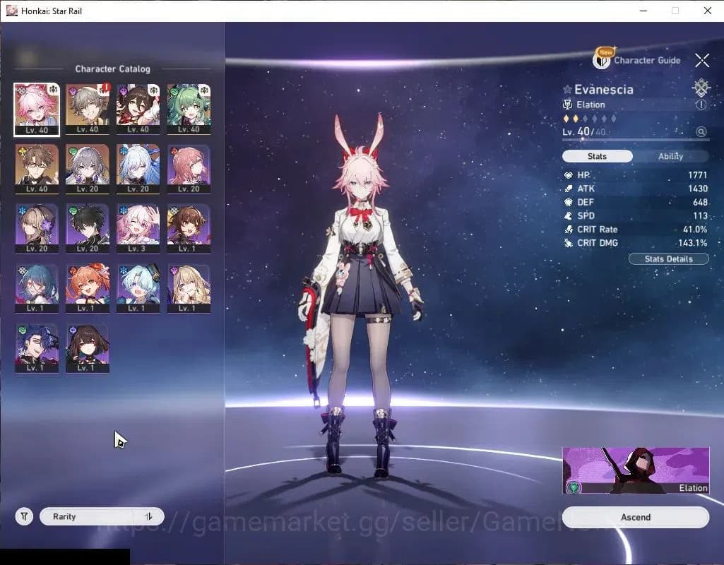 Honkai Star Rail Accounts Asia|TL 29|3 Limited|Evanescia,Huohuo,Jing Liu|MC image 4