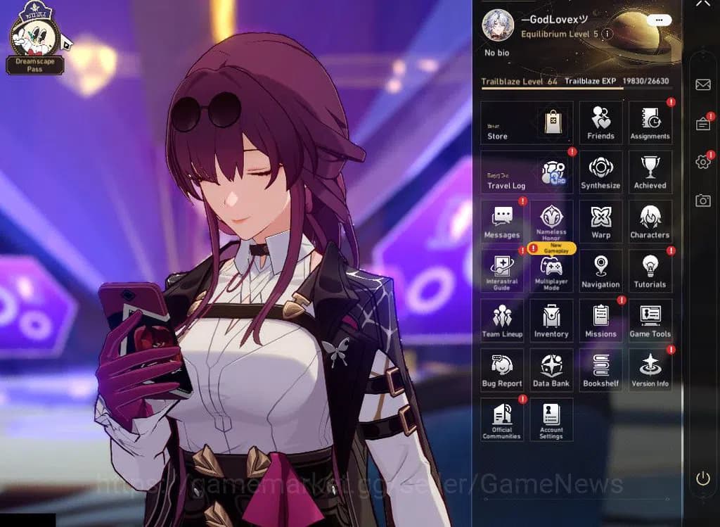 Honkai Star Rail Accounts ASIA|TL 64|1,6K SJ|11 Limited|[Castorice,Phainon,K image 1