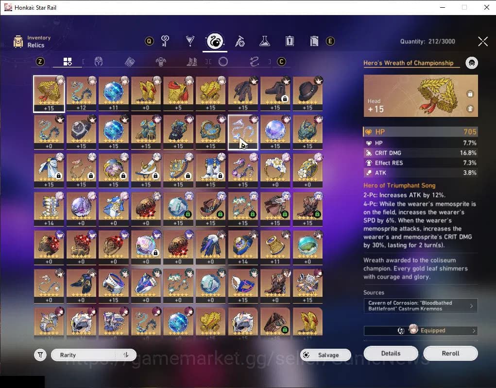 Honkai Star Rail Accounts ASIA|TL 64|1,6K SJ|11 Limited|[Castorice,Phainon,K image 6