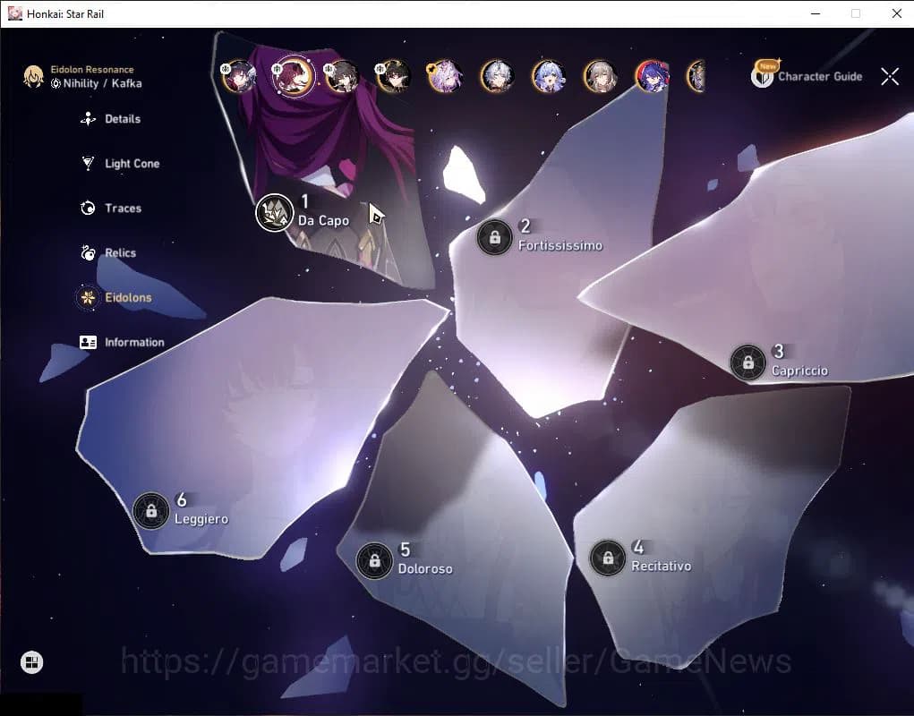 Honkai Star Rail Accounts ASIA|TL 64|1,6K SJ|11 Limited|[Castorice,Phainon,K image 9