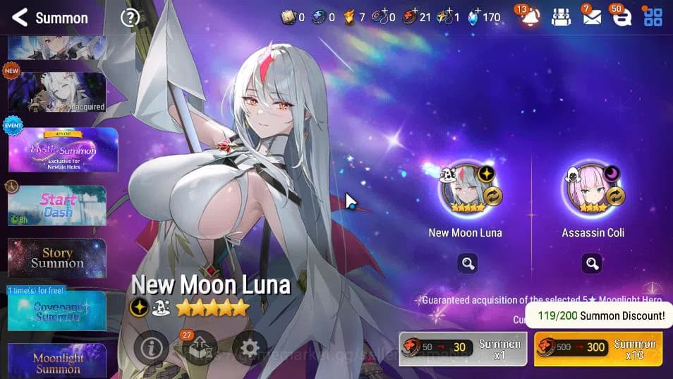 Epic Seven Accounts GLOBAL VERIF|9 ML(LOT Scales,DB Senya,BW Iseria,Et image 12