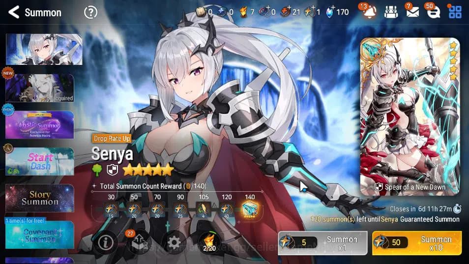 Epic Seven Accounts GLOBAL VERIF|9 ML(LOT Scales,DB Senya,BW Iseria,Et image 14