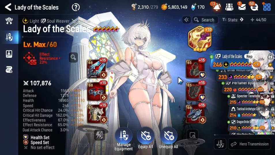 Epic Seven Accounts GLOBAL VERIF|9 ML(LOT Scales,DB Senya,BW Iseria,Et image 3