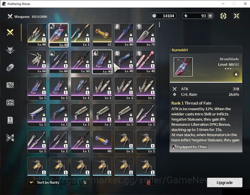 Wuthering Waves Accounts SEA |UL 56|5 Limited |Chisa+Sign,Jinshi R1,Yinlin image 13