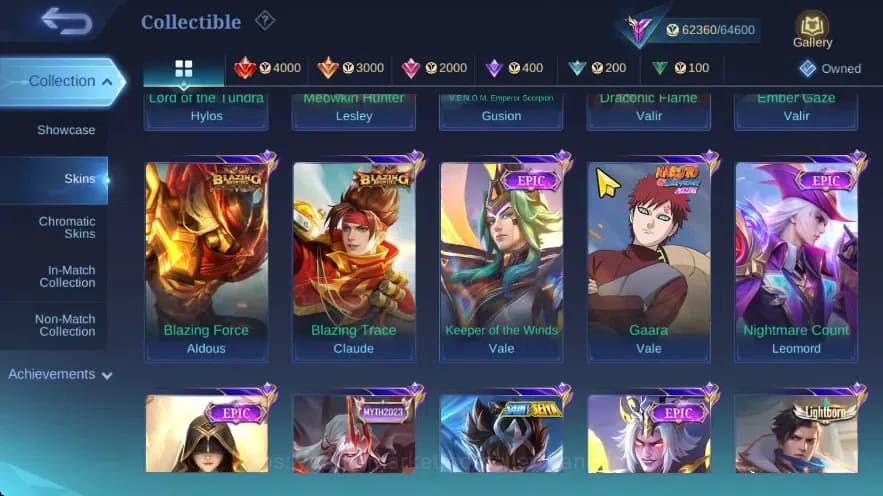 Mobile Legends: Bang Bang Accounts GLOBAL| Hero 132 Skin 293, ANN Haya, PRIME GR, VAL image 4