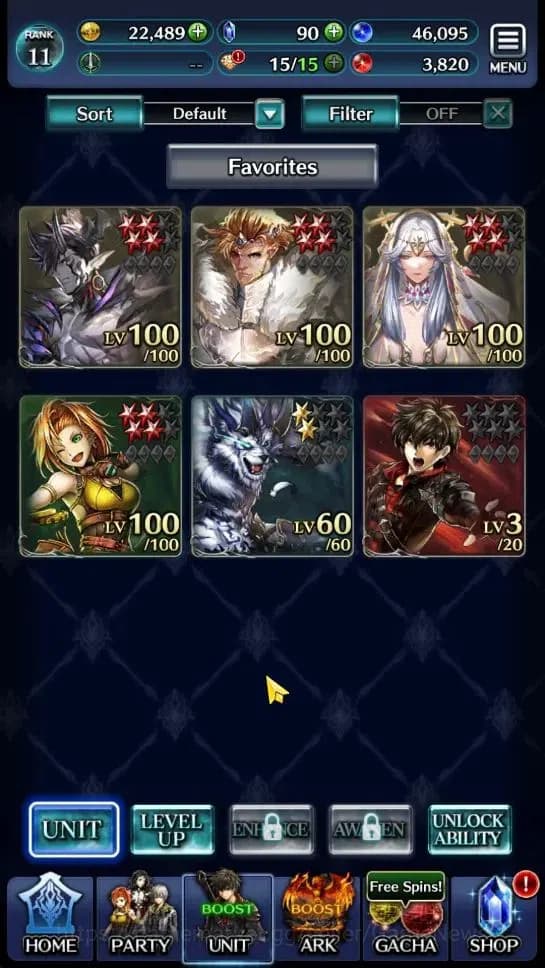 Last Cloudia Accounts GLOBAL|Rank 11|Top Tier Unit [Demon Lord Judecca-S image 1