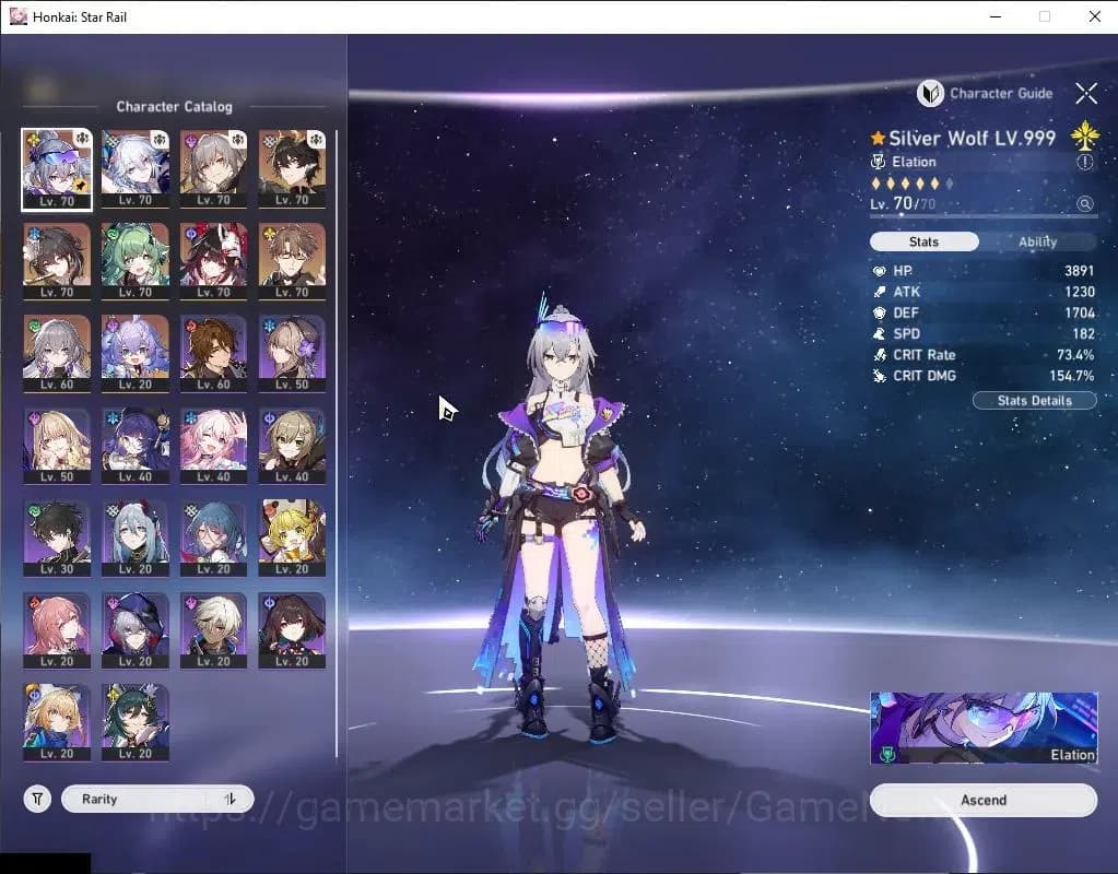 Honkai Star Rail Accounts Asia|TL 60|235 Special Pass|6 Limited|SW LV.999+Si image 5