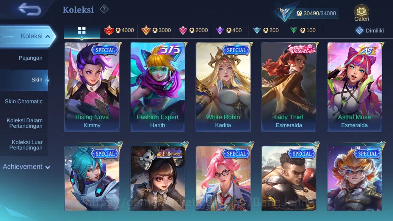Mobile Legends: Bang Bang Accounts GLOBAL Hero 108 Skin 165 | CC Nata | Epic Roger Li image 7