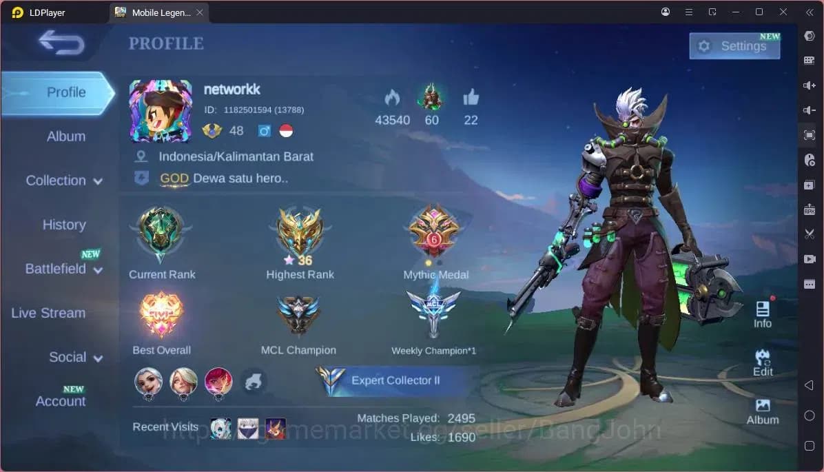 Mobile Legends: Bang Bang Accounts GLOBAL Hero 78 Skin 135 |Transformers Roger|KOF Ka image 10