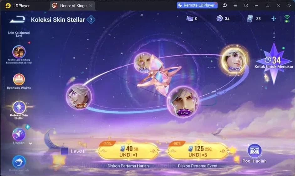 Honor of Kings Accounts Global | Saint Seiya Dharma | LNY Da Qiao | Legend image 18