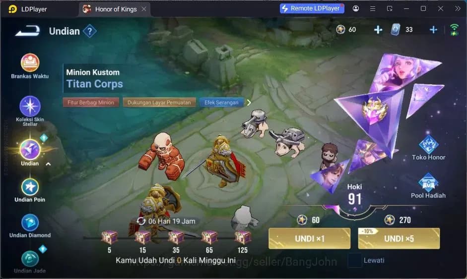 Honor of Kings Accounts Global | Saint Seiya Dharma | LNY Da Qiao | Legend image 20