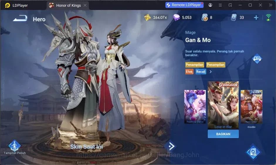 Honor of Kings Accounts Global | Saint Seiya Dharma | LNY Da Qiao | Legend image 3