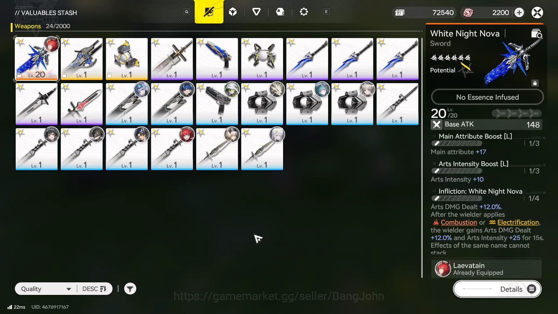 Arknights: Endfield Accounts Starter Lvl 2 | ASIA | Oroberyl 2200 | SSR Laevata image 4