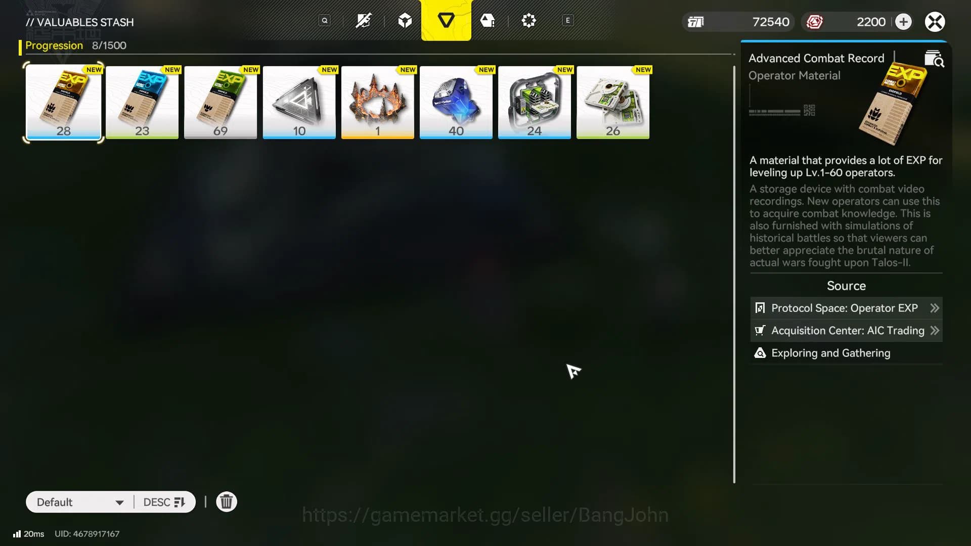 Arknights: Endfield Accounts Starter Lvl 2 | ASIA | Oroberyl 2200 | SSR Laevata image 6