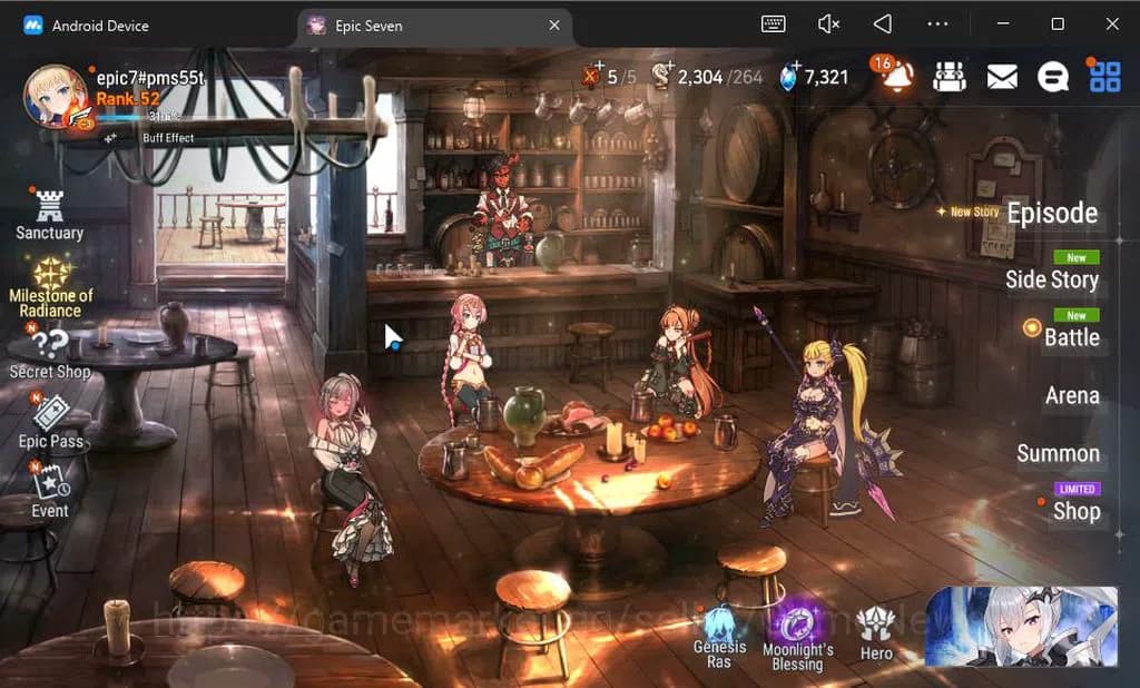 Epic Seven Accounts GBL Unverif|New Era|6 ML(Salome,DB Senya,SE Celine image 1
