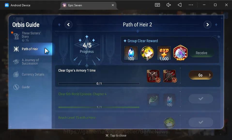 Epic Seven Accounts GBL Unverif|New Era|6 ML(Salome,DB Senya,SE Celine image 18