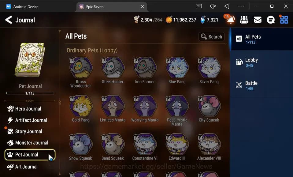 Epic Seven Accounts GBL Unverif|New Era|6 ML(Salome,DB Senya,SE Celine image 3