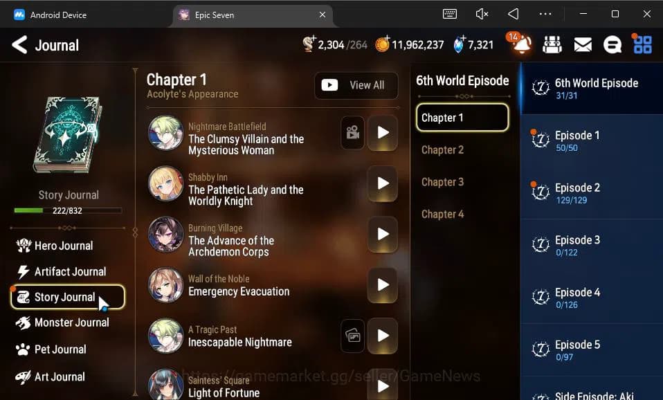 Epic Seven Accounts GBL Unverif|New Era|6 ML(Salome,DB Senya,SE Celine image 5