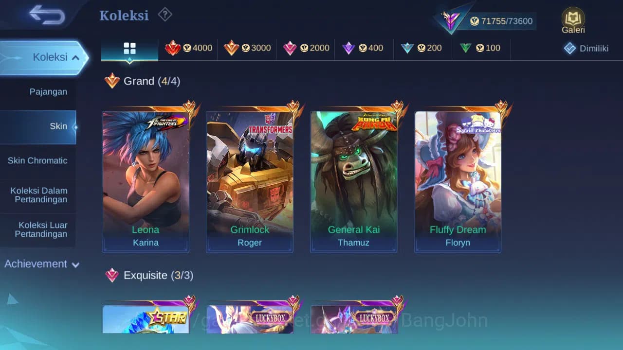 Mobile Legends: Bang Bang Accounts GLOBAL Hero 132 Skin 288 Luckybox Selena Lunox | A image 1