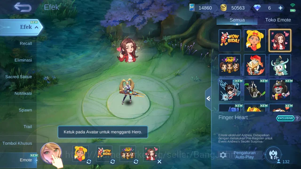 Mobile Legends: Bang Bang Accounts GLOBAL Hero 132 Skin 288 Luckybox Selena Lunox | A image 11