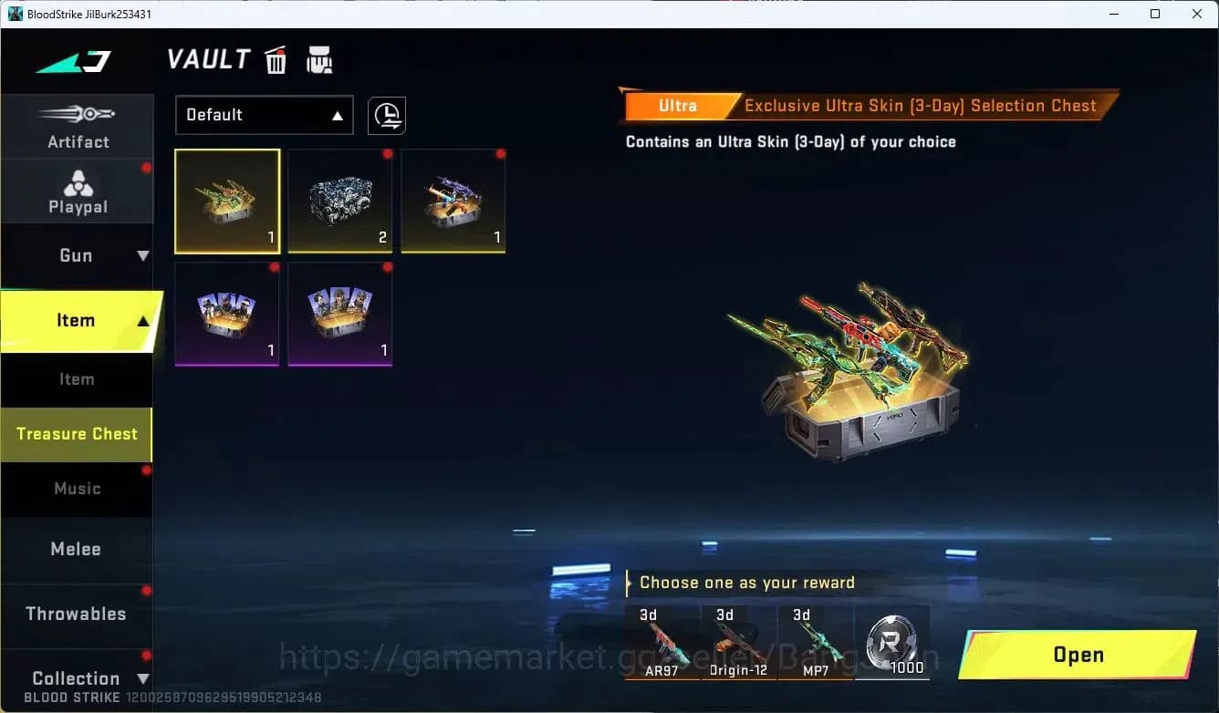 Blood Strike Accounts ASIA | Ultra ETHAN | 2 Legendary Guns | Ultra Skin image 7