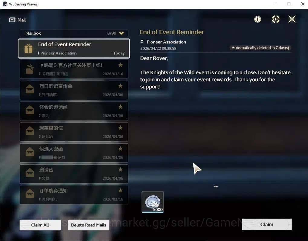 Wuthering Waves Accounts SEA | UL 46 | 3 Limited | (Lynae, Zani, Phoebe)+Si image 2