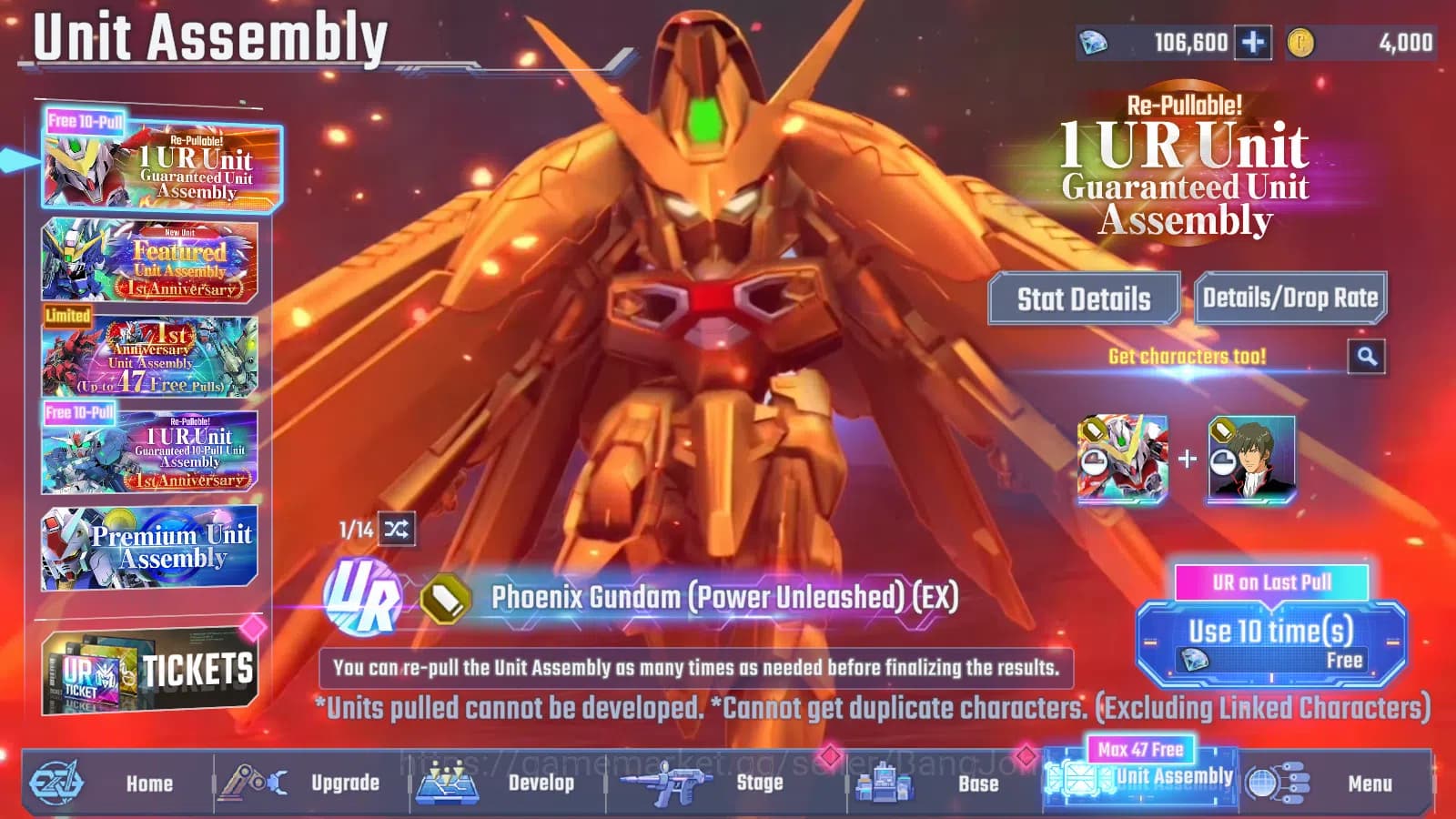 SD Gundam G Generation ETERNAL Accounts Global Rank 1 | FreshStory | 100+K Diamond, Select image 2
