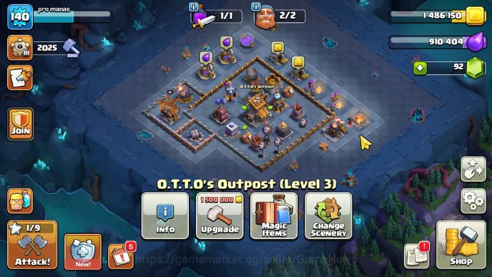 Clash of Clans Accounts TH 15-BH 9|LV 140|Limited Skin|HH 9|BK 44,AQ 40,GW image 10